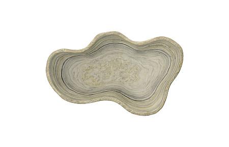 Cast Gray Onyx Bowl, Faux Finish, Small