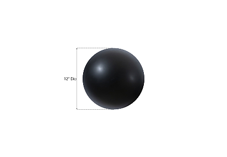 Ball on the Wall Small, Matte Black